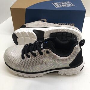 Nautilus Safety Footwear Sparkle White Shoes‎